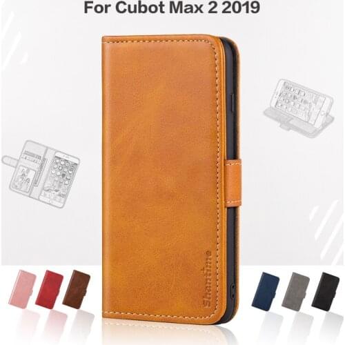 Flip Cover For Cubot Max 2 2019 Business Case Leather Luxury With Magnet Wallet Case For Cubot Max 2 2019 Phone Cover