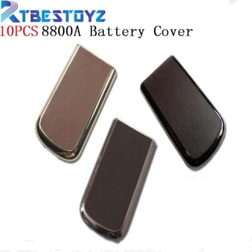 RTBESTOYZ 10PCS/lot Leather Metal Battery Door Back Cover For Nokia 8800A 8800E 8800SA 8800 Arte Sapphire Back Cover Housing