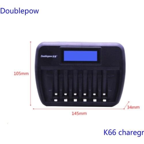 Doublepow 6-slot LCD smart fast battery charger AA/AAA KTV battery charger repair battery