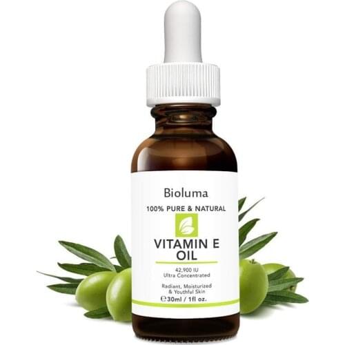 Vitamin E Essential Oil 100% Pure Natural Effective Reduce Scars Stretch Marks Dark Spots Wrinkles Moisturized 42,900 IU 30ml