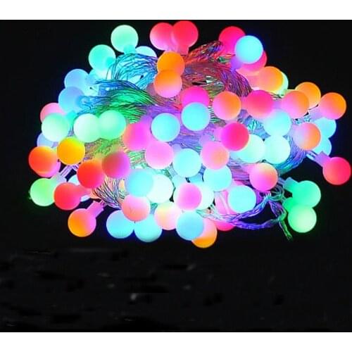 Novelty Outdoor lighting LED Ball string lamps 10m 100leds Christmas Lights fairy wedding garden pendant garland decoration