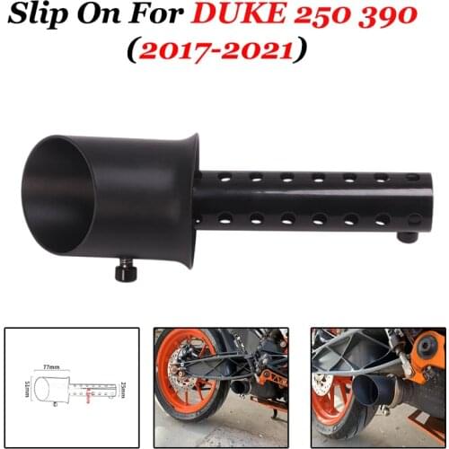 Motorcycle Exhaust Muffler Escape Link DB Killer Silence Slip On For RC DUKE 125 250 390 RC125 RC390 2017 2018 2019 2020 2021