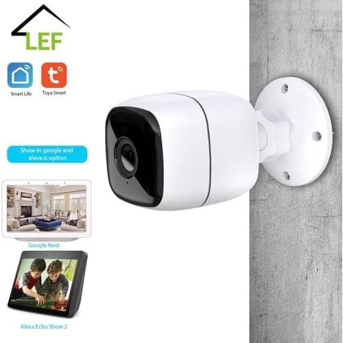 Tuya IP Camera 1080P Home Security Outdoor Night-Vision Remote Monitor Rainproof WiFi Wireless Work With Smart Life