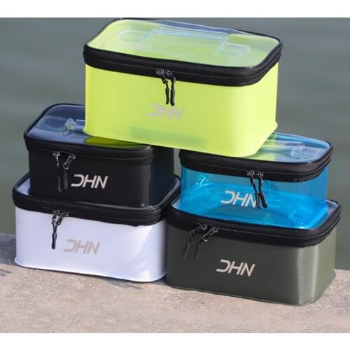Fishing Lure Tackle Box Portable Handle Plastic Fishing Accessories Storage Case Transparent Design High Strength Boxes X546D