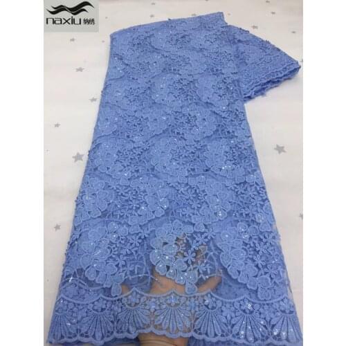 Madison African Lace Fabric 2021 High Quality Lace French Embroidery Tulle Lace Fabric For Nigerian Party Dress Sewing