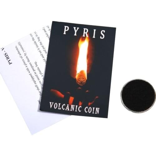 PYRIS By Nicolas Lepage Magic Tricks Fire Coin In The Hand Pyris Volcanic Accessories Close Up Stage Magic Props B1020