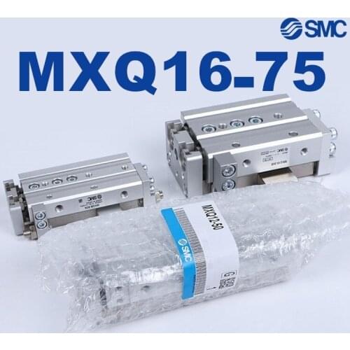 MXQ MXQ16 SMC MXQ16-75 MXQ16-75AS MXQ16-75AT MXQ16-75A MXQ16-75B Slide Guide Cylinder Pneumatic MXQ16-75BS MXQ16-75BT MXQ16-75C