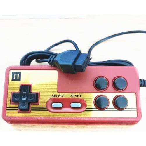 New 9 Pin Backup Game Controller for Console Games 8bit TV GAME PLAYER FC Red and White Machine Handle Special Game Handle