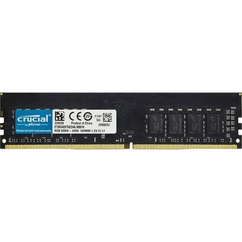 Cruclal 4GB 8GB 16GB DDR4 2400MHz 2666MHZ 3200MHZ PC4-19200 PC4-21300 PC4-25600 DIMM Desktop Memory RAM 288pin 1.2V Non-ECC