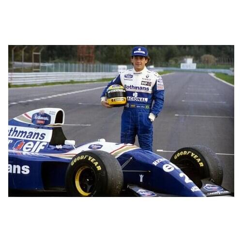 Ayrton Senna da Silva F1 Racer Art Film Print Silk Poster Home Wall Decor 24x36inch