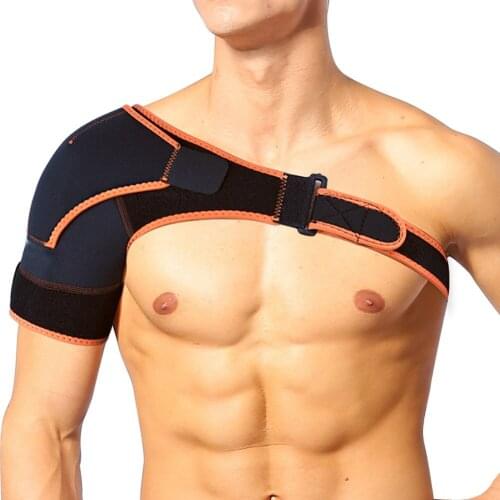 Adjustable Breathable Gym Sports Care Single Shoulder Support Back Brace Guard Strap Wrap Belt Band Pads Men/Women