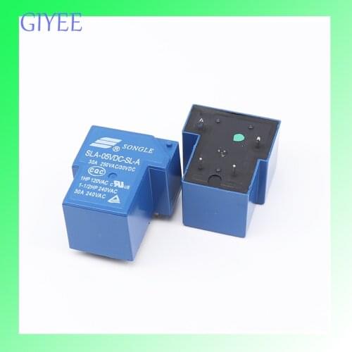 5pcs Power Relays SLA-05V 09V 12V 24V 48VDC-SL-A -SL-C 4pin 5pin 6pin 5V 9V 12V 24V 48V 30A 240AC Relays T90
