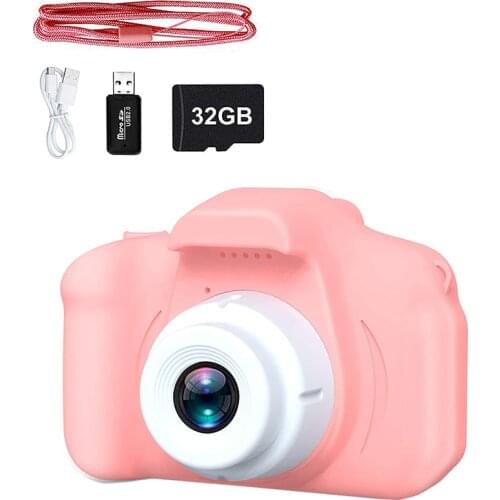 Selfie Kids Camera,Toddler Best Birthday Gifts Dual Camera for Kids Age 3-10,with 32GB SD Card, Christmas Toy