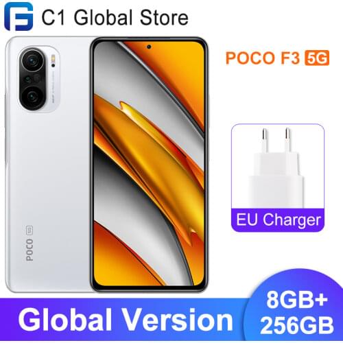 Global Version POCO F3 5G Smartphone 8GB 256GB Snapdragon 870 Octa Core 6.67"120Hz E4 AMOLED Display 33W Fast Charge 48MP NFC