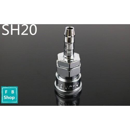 SH20 Join Hose 8mm X 5mm Pneumatic Air Compressor Hose Quick Coupler Plug Socket Connector 25.2MM 13.3MM