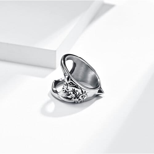 Domineering Self-defense Screwdriver Bottle Opener Multi-function Gothic Thumb Rings Stainless Steel Animal Bull Punk Men Male