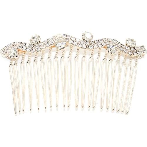 1@# 2021 Hair Jewelry Wedding Hair Accessories Rhinestone Flower An Crown Bow Hair Comb Girls Crystal Hair Ornaments Jewelry