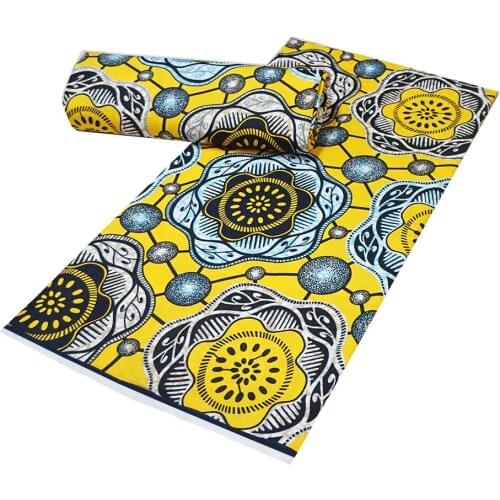 100% Cotton African Patchwork Real Wax Ankara Africa Prints Fabric Tissu Sewing Wedding Dress Material Craft Accessory DIY