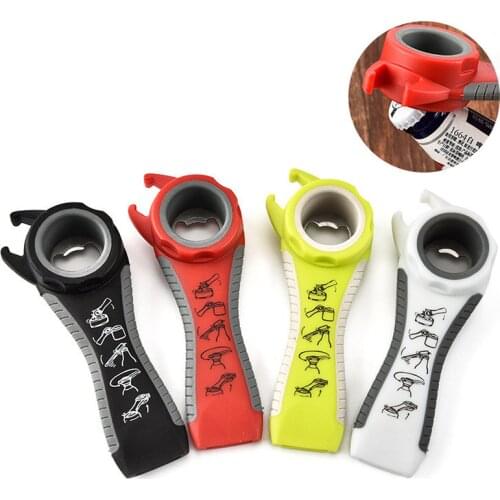 5 in 1 Multi-function Stainless Steel plastic bottle Opener Beer Can jar Opener Kitchen Tools