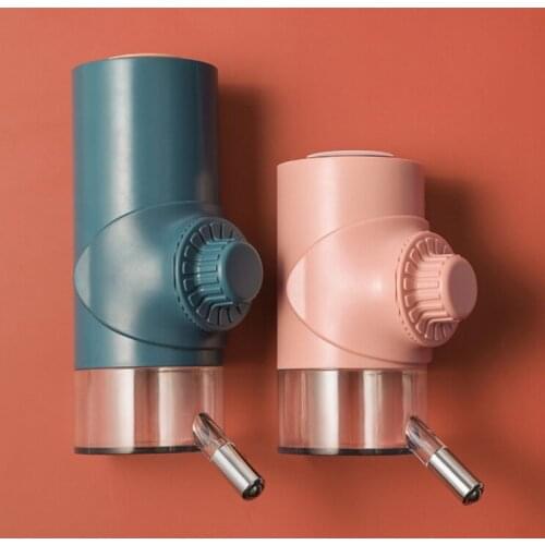 Dog Automatic Stainless Steel Ball Drinker Bottle Kettle Hanging Cage Suspended Pet Cat Water Dispenser Pet Feeding Supplies