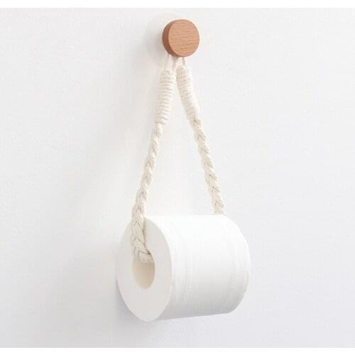 Toilet Paper Towel Dispenser Wooden Paper Roll Holder for Bathroom Contact Paper Holder Bathroom Decoration