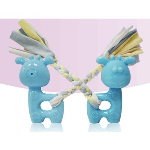 TPR Pet Chew Interaction Safe Non-toxic Dog Squeaky Toy Animal Shape Playing Protect Furniture Prevent Boredom Pet Supplies