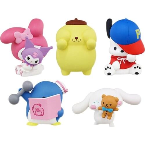 ActionFigure Model Genuine Cinnamorol Melody Peekaboo Blocking Face Doll Ornaments Gacha Doll Most Popular Toy for Children Gift