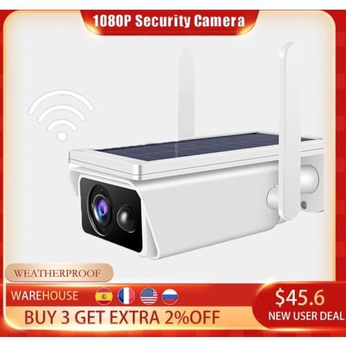 Solar Camera WiFi Camera Surveillance Security Camera Weatherproof PIR Security Monitor Rechargeable Battery Powered camera wifi