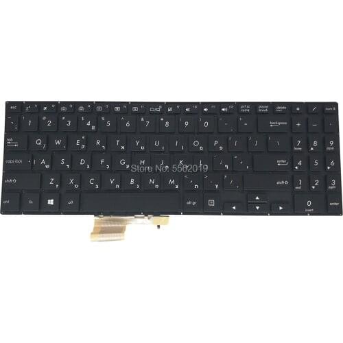 OVY HE Backlight Keyboard for ASUS VIVOBOOK 15 TP510 TP510U TP510UA RH31T HB Hebrew black Laptop Keyboards 0KNB0 5630HE00 New