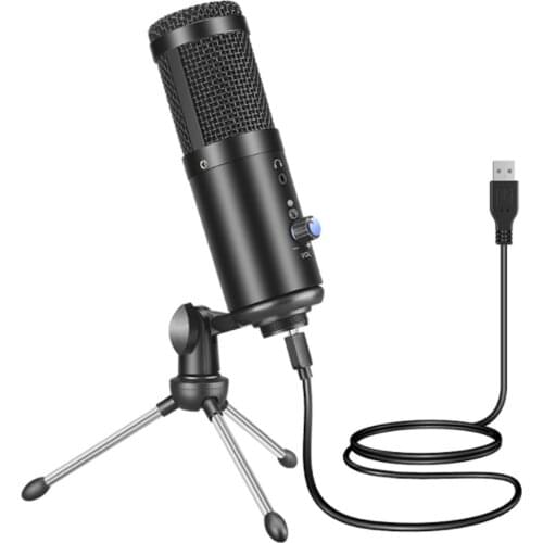 USB Condenser Microphone for Computer Studio Microphone for bm 800 YouTube Gaming Recording mic with Stand Shock Mount
