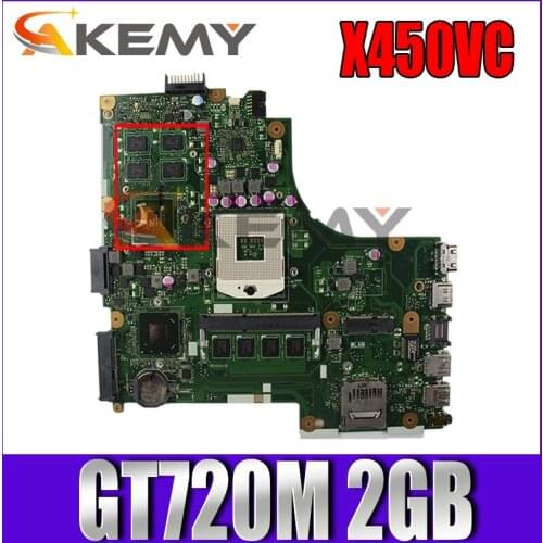 X450VC GT720M 2GB Motherboard REV 2.1 For ASUS X450VC X450V X450 A450V Laptop Mainboard Test OK
