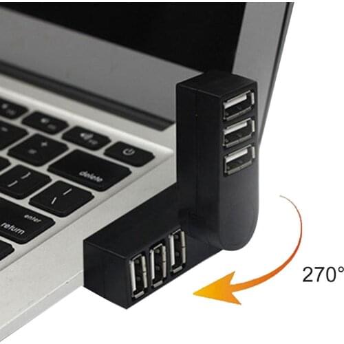 Mini 3 Ports USB 3.0 Splitter Hub High Speed ​​Data Transfer Splitter Box Adapter For PC Laptop M ac Book Pro Accessories