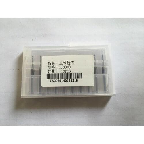 10pcs 1.3mm 1/8" Shank Tungsten Carbide cutter Rotary Burr Set CNC Engraving Bit