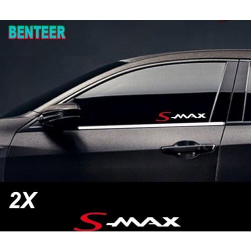 2pcs/lot Decal Sticker car windows sticker For Ford Smax S-max Car Accessories