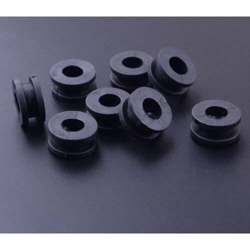 New 8Pcs Rubber Black Mount Grommet Fit For Yamaha Side Covers Fenders Frame Fuel Tanks Fairings Headlights Battery Box