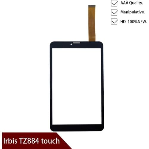 New Original Black For 8'' inch Irbis TZ884 3G Touch Screen Digitizer Sensor Replacement Parts Free Shipping