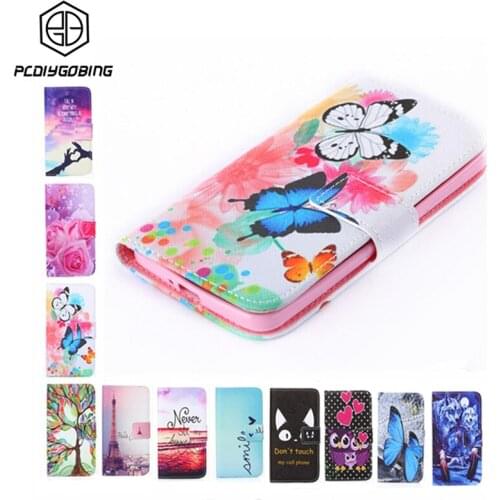 New Wallet Style Full Cover Top Flip Painting PU Leather Case For Xiaomi Redmi 2 3 Note2 Note 3 Redmi2 Redmi3 Note 2 3