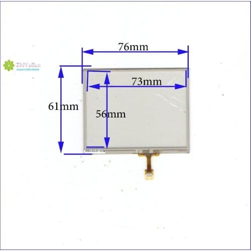 ZhiYuSun Wholesale2PCS/lot TR4-035F-11 3.5inch Touch Screen glass 76mm*61mm 4 lins touchsensor 76*61 touchglass digitizer GLASS
