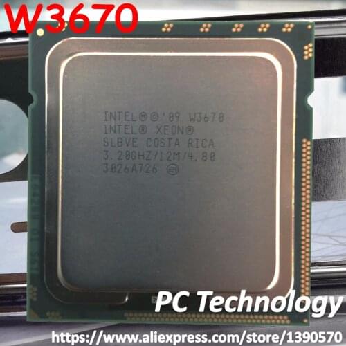Original Intel Xeon W3670 Processor 3.20GHZ 6-Core 12M Cache LGA1366 CPU 130W free shipping