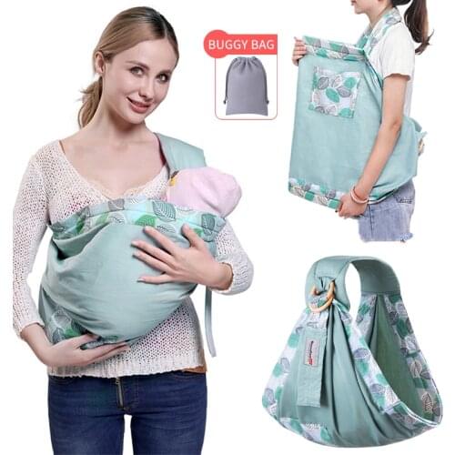 Baby Wrap Carrier Newborn Sling Dual Use Infant Nursing Cover Carrier Mesh Fabric Breastfeeding Carriers Up To 50kg (0-36M)
