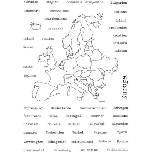 German Words Transparent Clear Stamps for DIY Scrapbooking/Card Making/Kids Christmas Fun Decoration Supplies ST0466