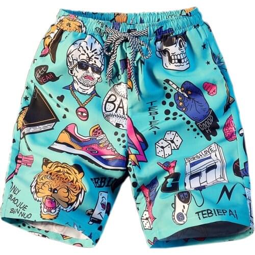 Summer New Men Short Men Fashion Beachwear Camouflage Print Quick Dry Shorts Drawstring Sportwear Mens Shorts Mens Shorts