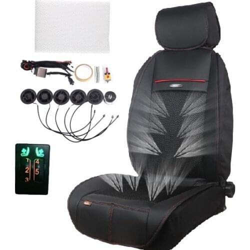 Car seat cooler cooling covers 5 Air Ventilated Fan Interior automobiles Seat Covers ventilation system for two seats