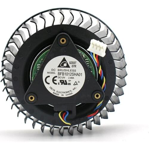 BFB1012SHA01 For AMD 64 DC12V 2.40A 4Lines GPU For XFX RX VEGA 56 R9 390X Graphics Video Cooling fan Blower