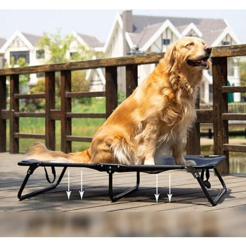 Moisture-proof Pet Camp Bed Breathable Foldable Large Dog Kennel 4 Seasons Universal Out Door Dog Sofa Bed Couch for 120kg