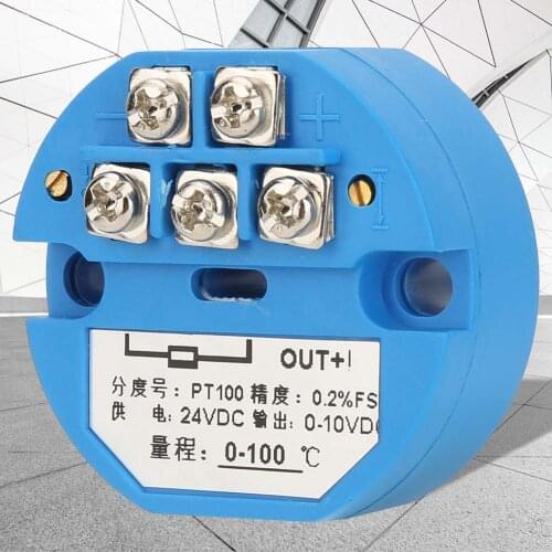 0-10V Output -50-150C PT100 Temperature Transmitter Module SBWZ Temperature Amplifier with 1M Thermocouple Industrial Modules