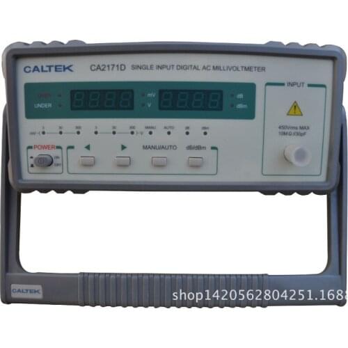 Yangzhong Caltek CA2171D single channel input AC digital voltmeter 100uV-300V, frequency range is 10Hz-2MHz