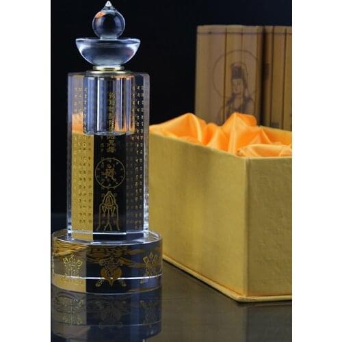 Southeast Asia Buddhism Sacred Sarita stupa Pagoda tower HOME Buddhist shrine talisman Mantra crystal Holy water Manna bottle