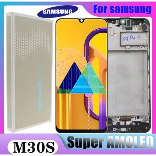 6.4'' Super AMOLED Display For Samsung Galaxy M30s M307 M307F LCD Display Touch Screen Digitizer Assembly Replacement parts