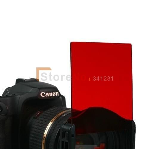 2PCS Red square Color Conversion Filter for Cokin P Series